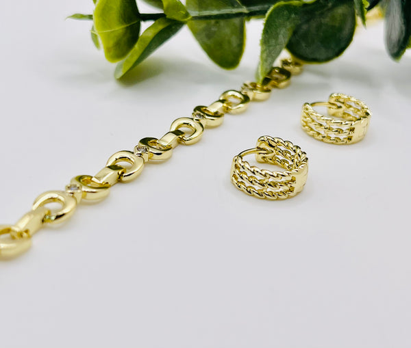 Duo boucles d’oreilles bracelet E505