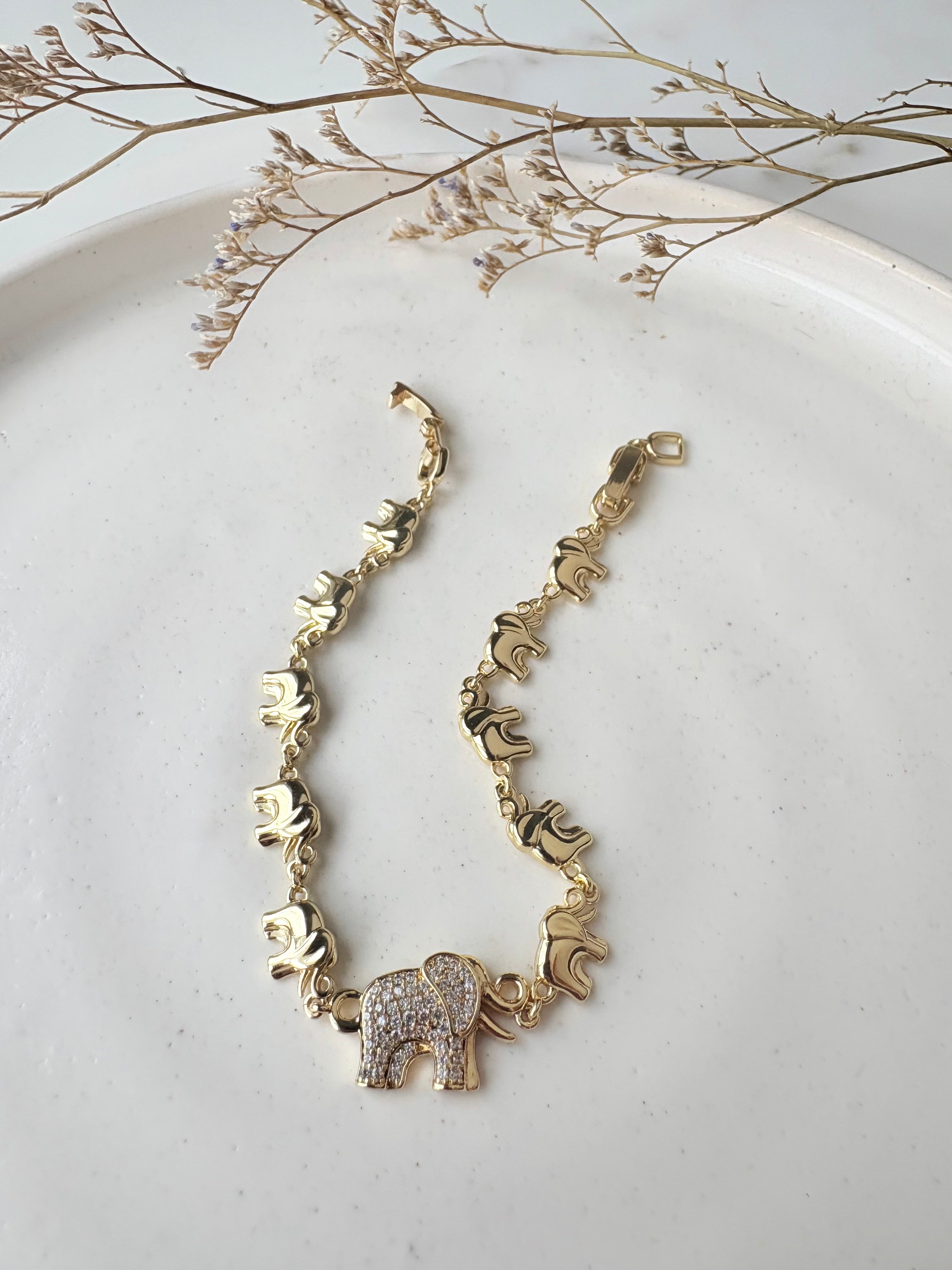 Bracelet Éléphant D’or