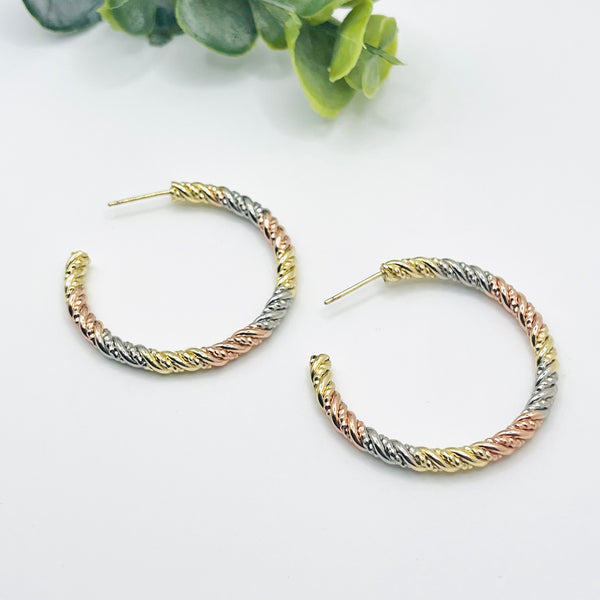 Boucles d’oreilles torsadées E314