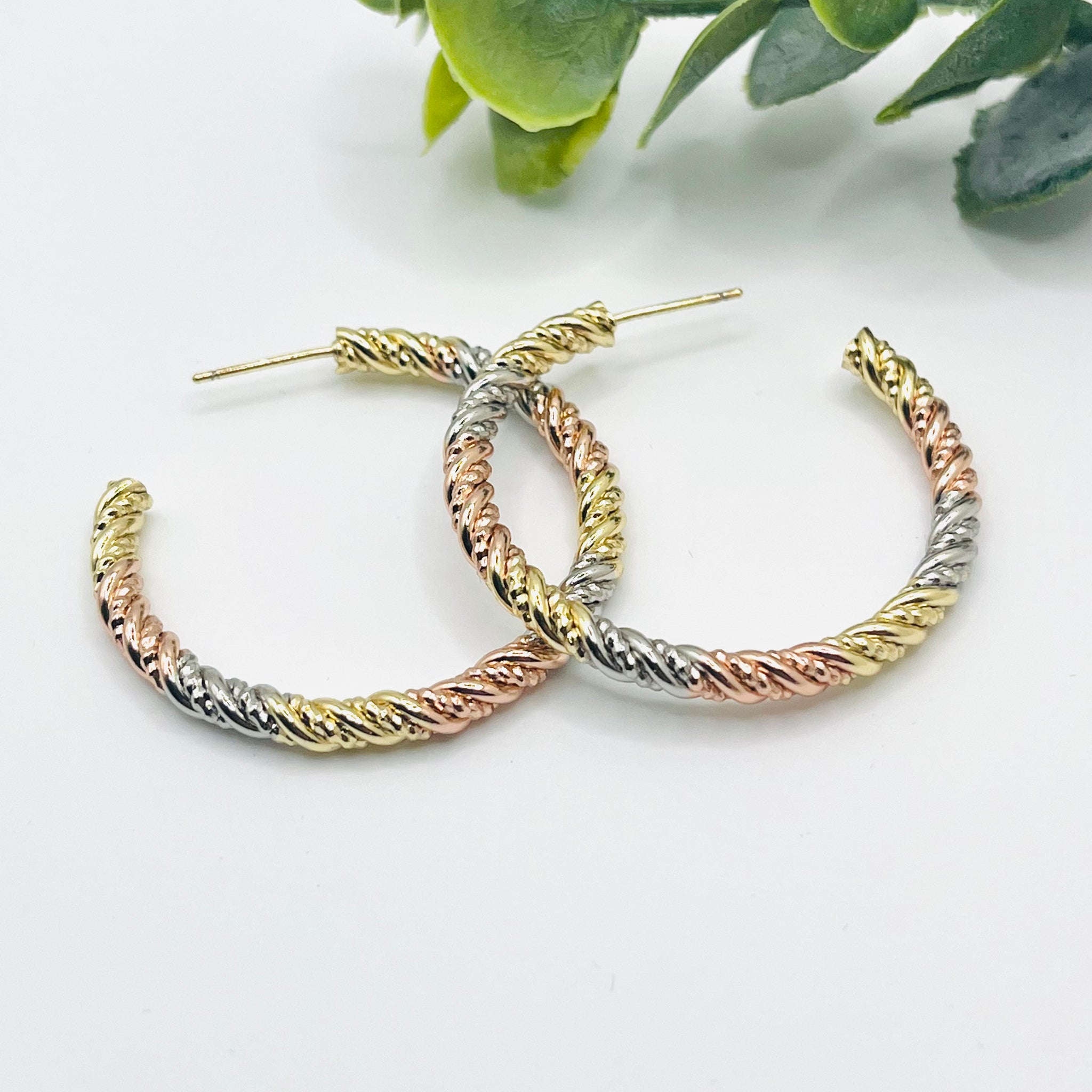 Boucles d’oreilles torsadées E314