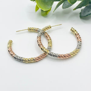 Boucles d’oreilles torsadées E314