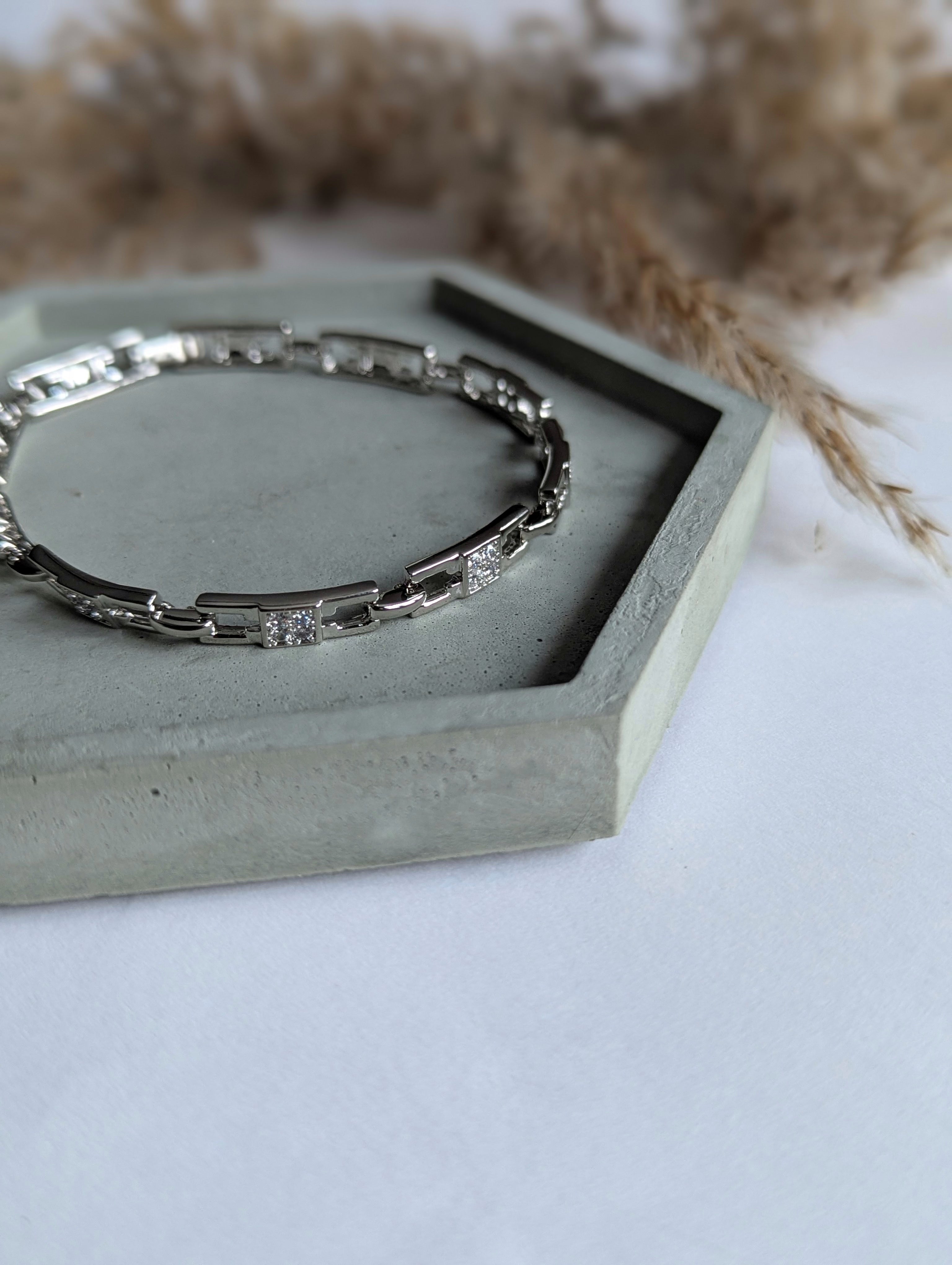 Bracelet Quadrus-argenté