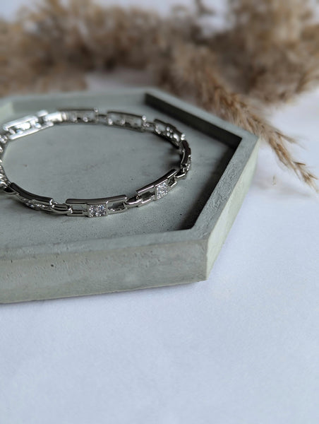 Bracelet Quadrus-argenté