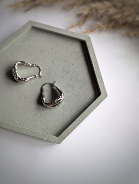 Boucles ondes argentées